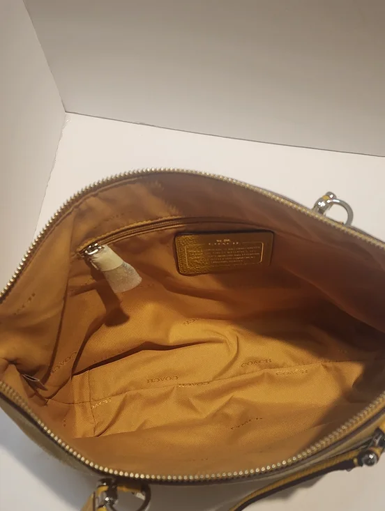 Coach Prairie Satchel - Mustard GUC - Picture 5 of 7